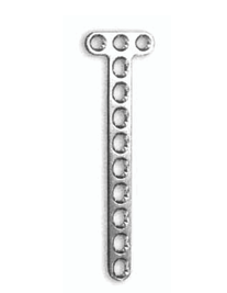 T-Plate for Screws 1.5 mm, Shaft with 9 holes