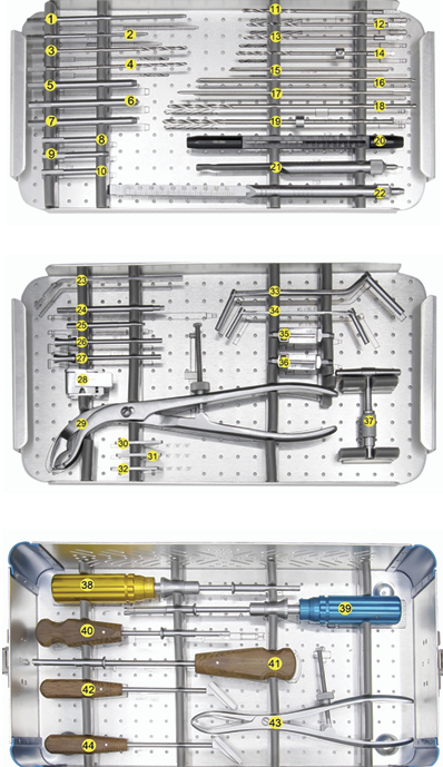 4.0/5.0 Paediatrics Osteotomy Locking Plate Instrument Set
